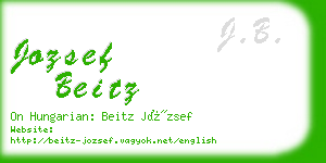 jozsef beitz business card